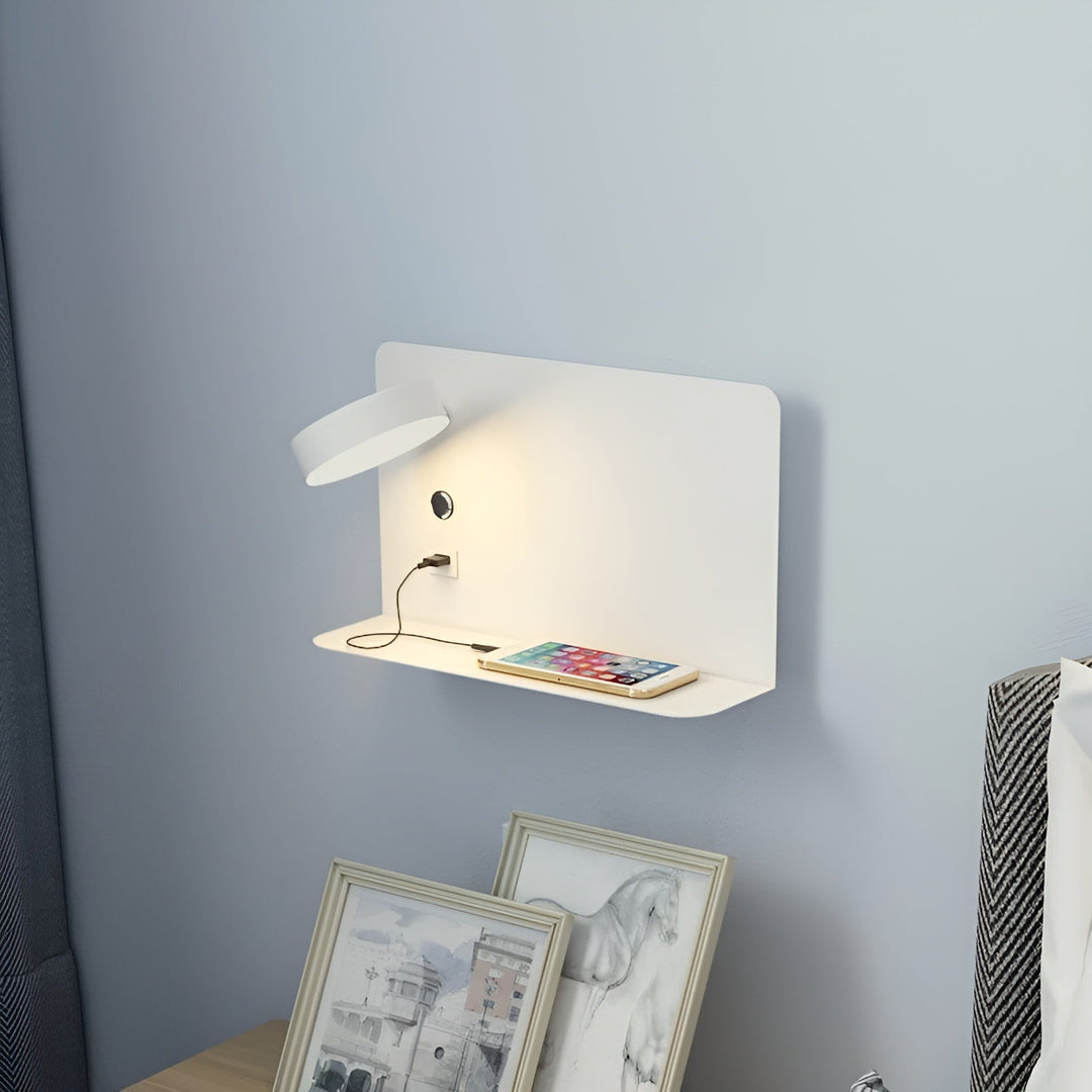 Lampa ścienna LED z ładowarką USB i przełącznikiem – GlowPort