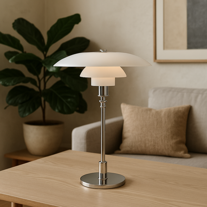 Lampa stołowa w duńskim designie