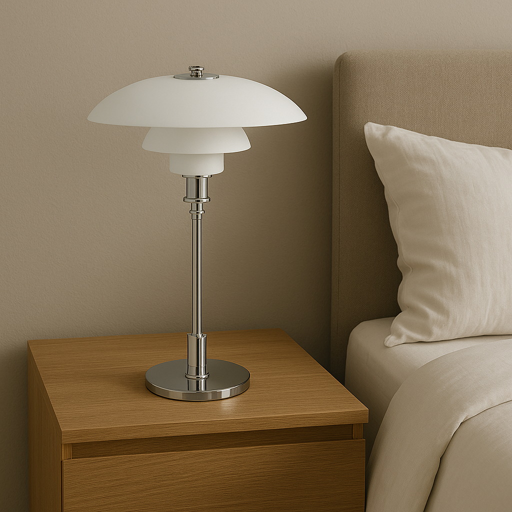 Lampa stołowa w duńskim designie