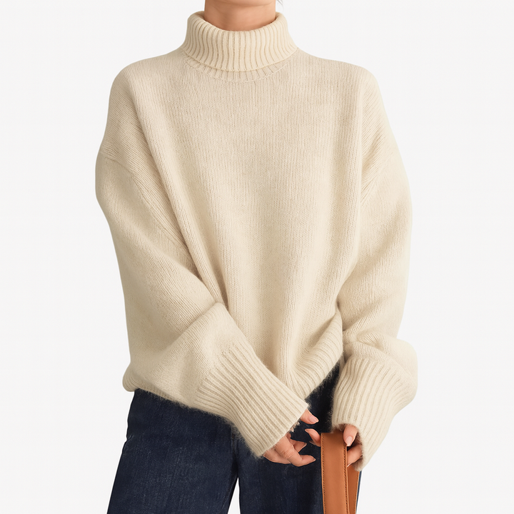 Sweter z golfem dla kobiet