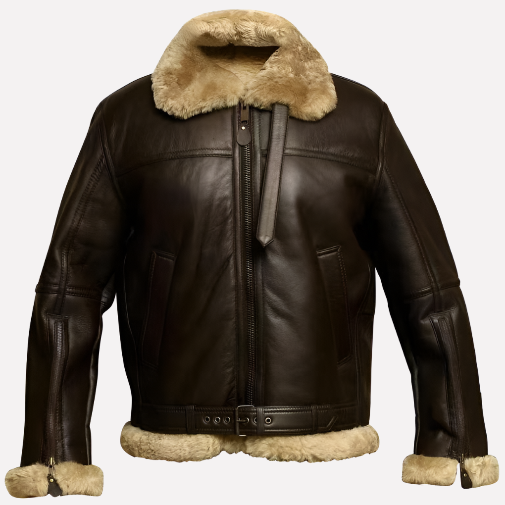 Męska kurtka w stylu shearling