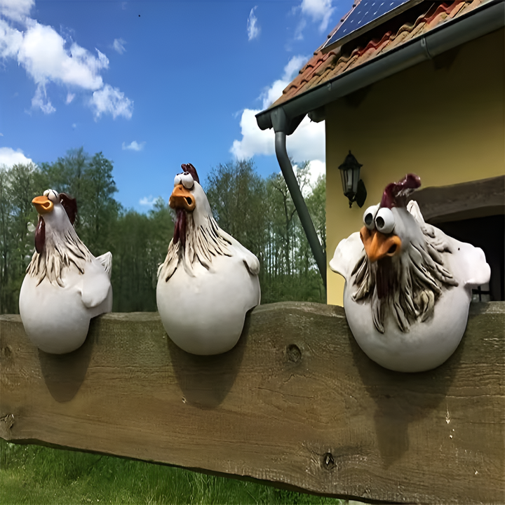 Dziwaczne Ozdoby z Kurczakiem na Płot