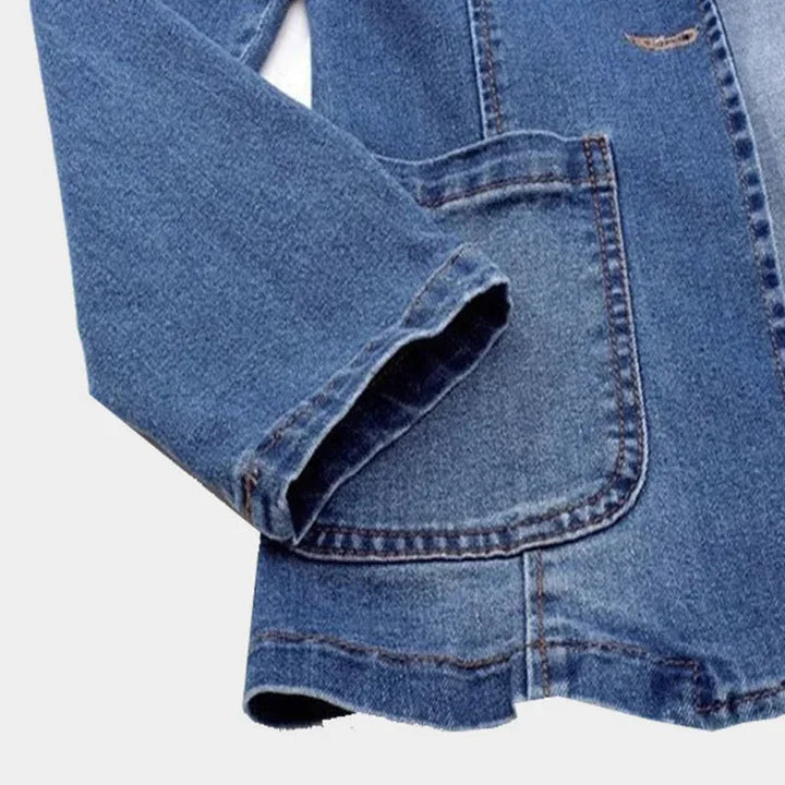 Stylowy Blazer Dżinsowy dla Kobiet