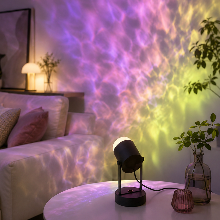 Lampa stołowa LED RGB ze zmianą kolorów, ściemniana i obracana o 360°