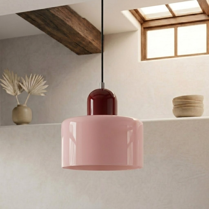 Wisząca lampa pierścieniowa o rozszerzonym designie halo