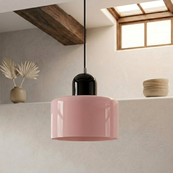 Wisząca lampa pierścieniowa o rozszerzonym designie halo