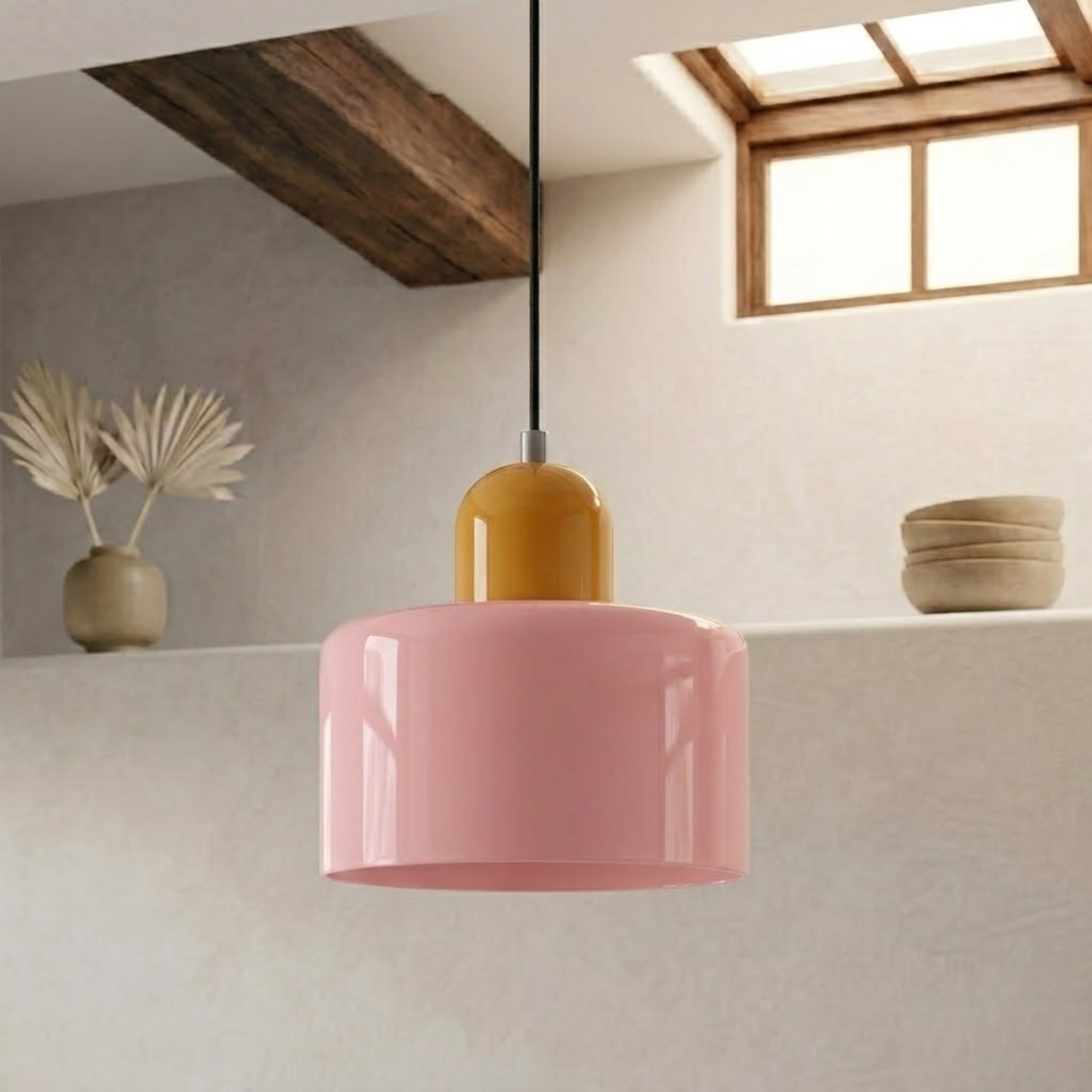 Wisząca lampa pierścieniowa o rozszerzonym designie halo