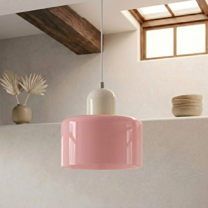 Wisząca lampa pierścieniowa o rozszerzonym designie halo