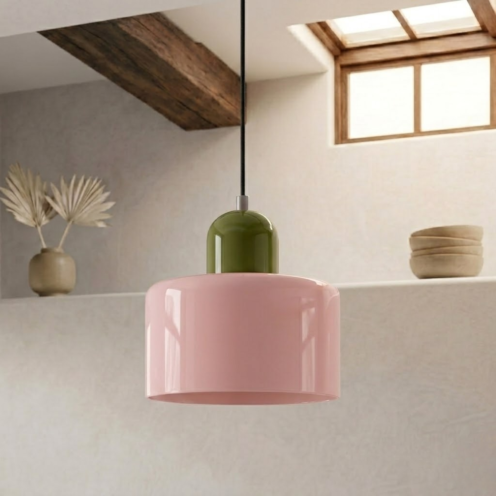 Wisząca lampa pierścieniowa o rozszerzonym designie halo