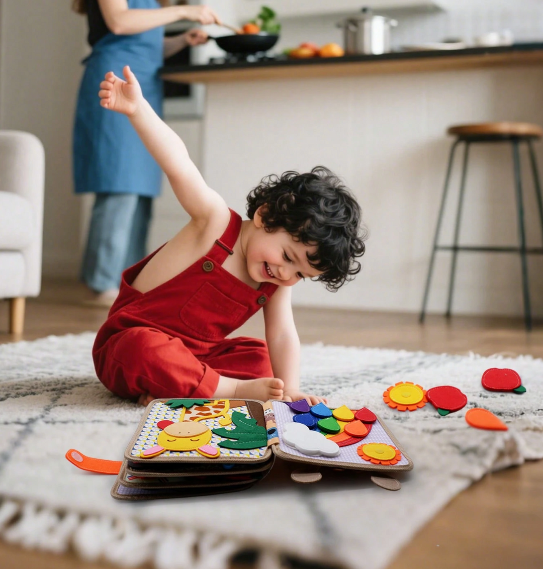 Książeczka Montessori do zabawy – nauka przez zabawę