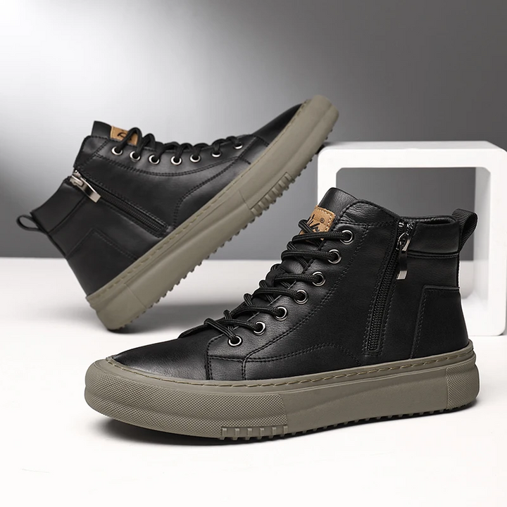Męskie Buty Na Jesień I Zimę, Sznurowane, Z Pianki Memory