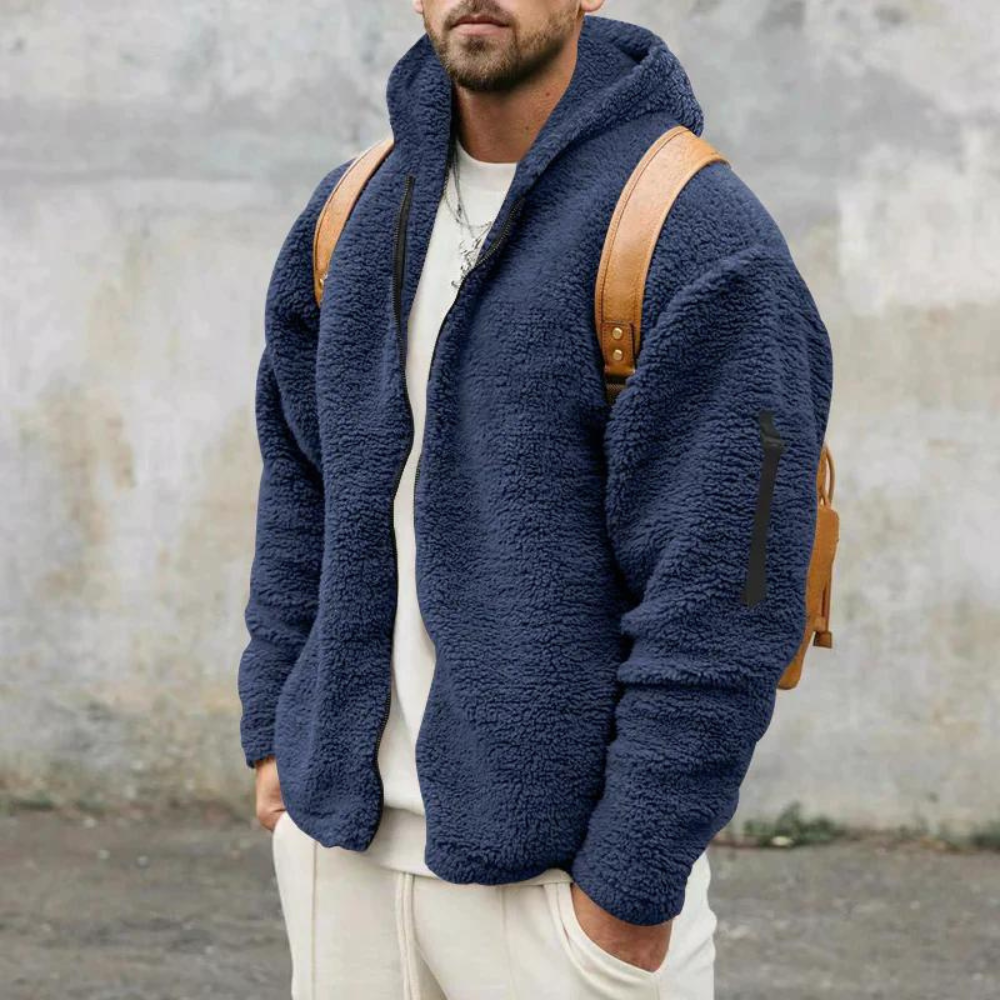 Odwracalna kurtka fleece dla mężczyzn