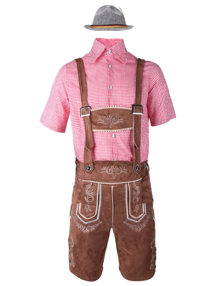 Męski kostium Lederhosen na niemiecki Oktoberfest