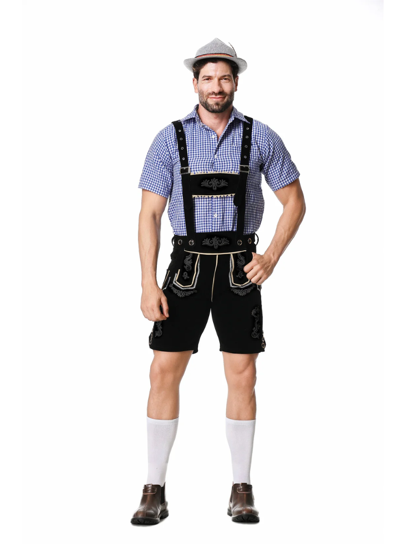 Męski kostium Lederhosen na niemiecki Oktoberfest