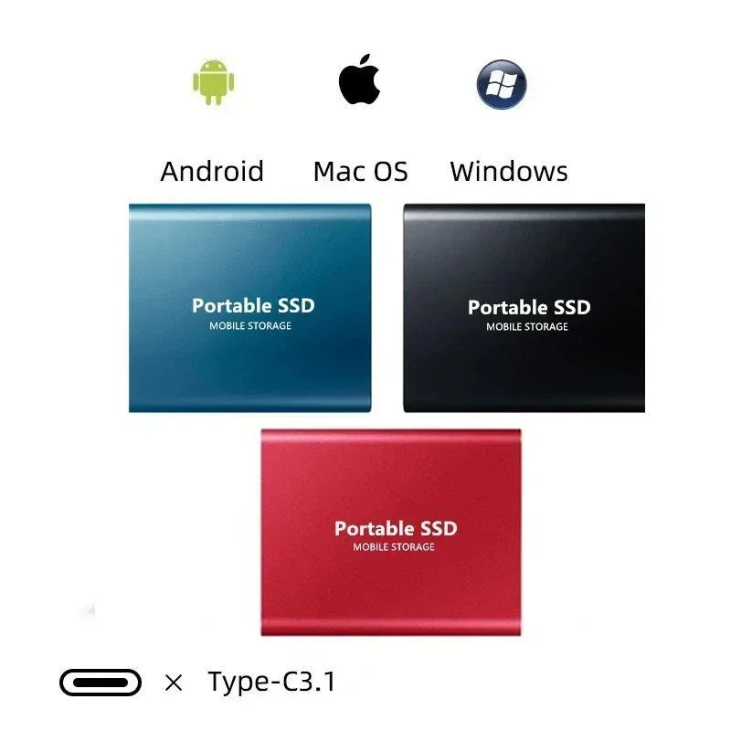 Przenośny dysk SSD o wysokiej prędkości w kompaktowym designie