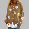 Sweter z Kwiatowym Wzorem dla Kobiet