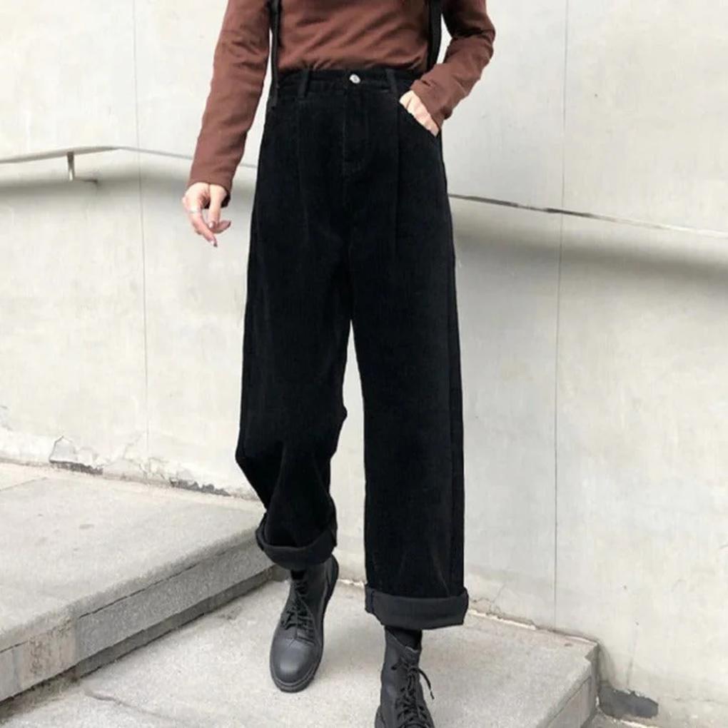 Spodnie Kordowe Damskie – Stylowe Codzienne Spodnie