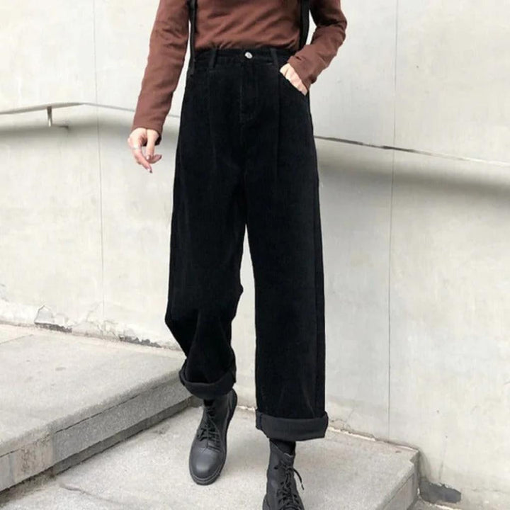 Spodnie Kordowe Damskie – Stylowe Codzienne Spodnie
