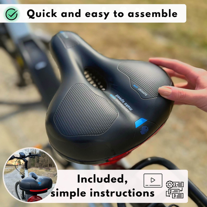 Siodełko rowerowe | Ergonomiczny komfort | Konstrukcja amortyzująca wstrząsy