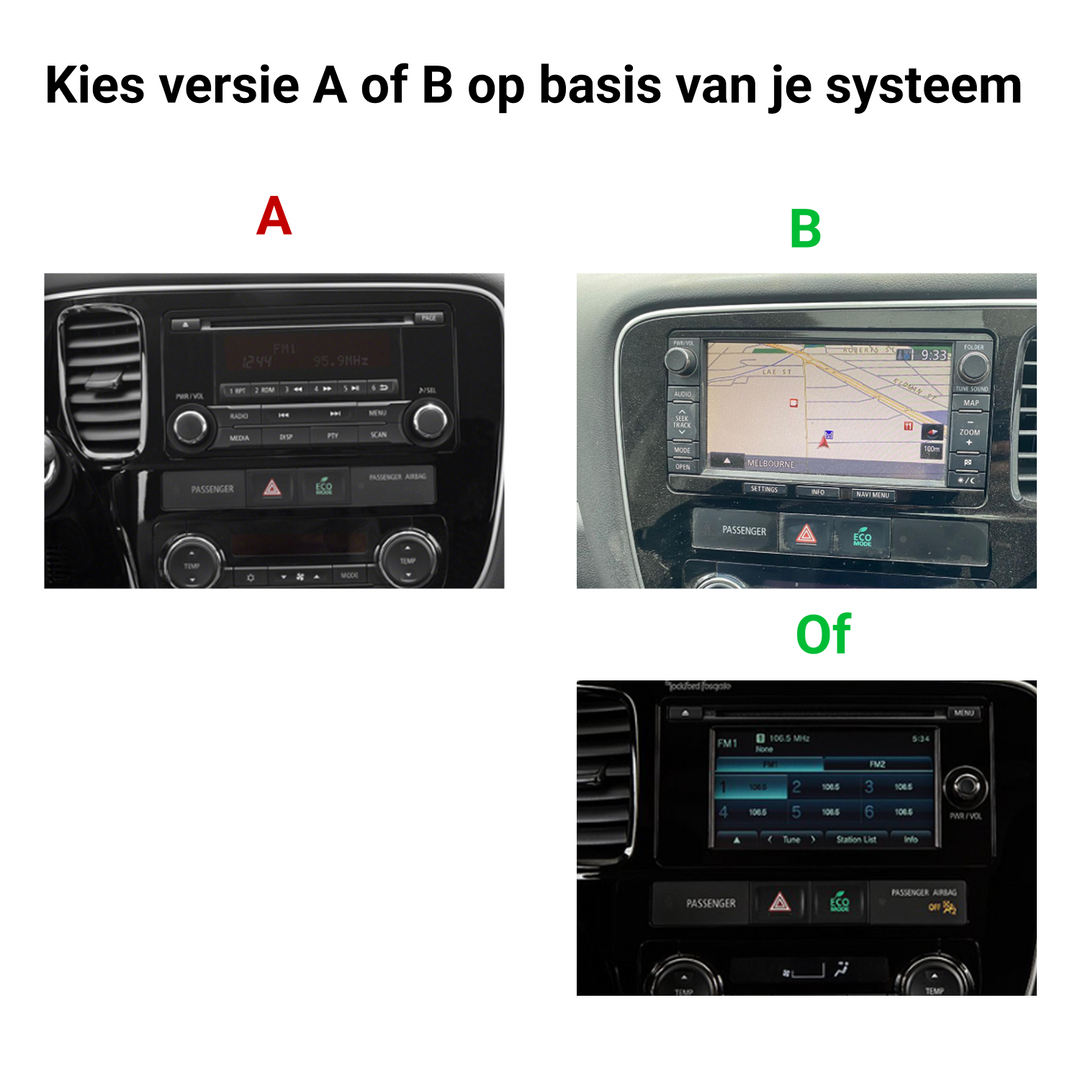 Mitsubishi Outlander | Carplay & Android Auto | 2012 - 2018