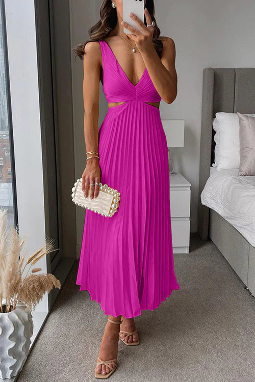 Kobieca Pleciona Sukienka Maxi Elegancka i Lekka