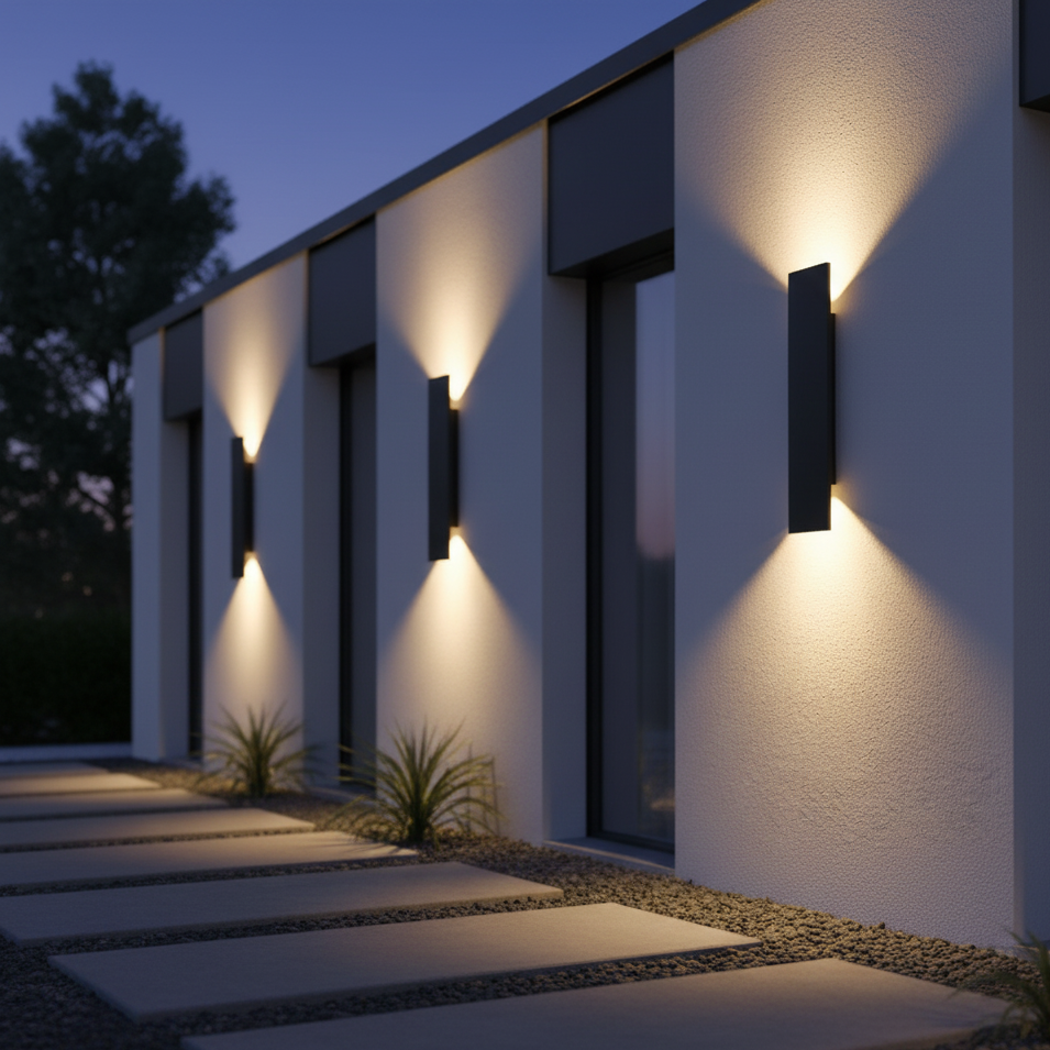 Wodoszczelny aluminiowy kinkiet zewnętrzny IP65 – nowoczesny kinkiet LED