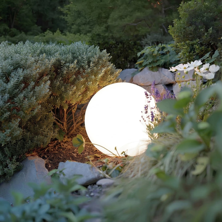 Solarna lampa ogrodowa w kształcie kuli – bezprzewodowa, wodoszczelna lampa zewnętrzna