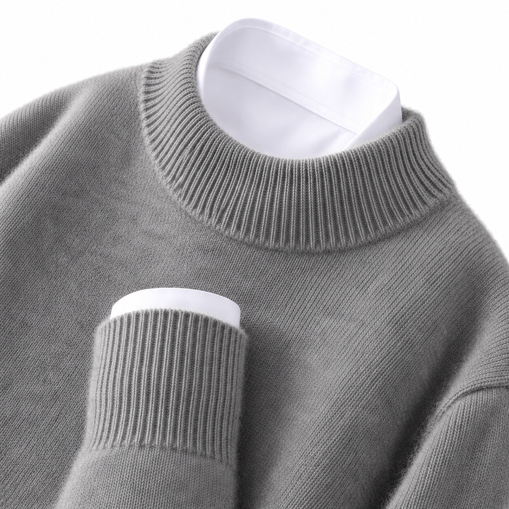 Damski sweter z kaszmiru ze stójką