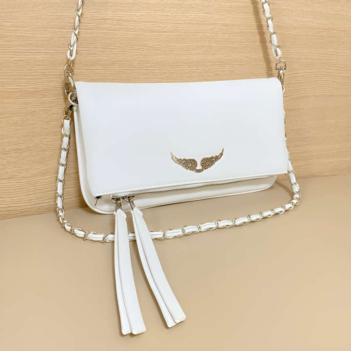 Elegancka Skórzana Torebka z Łańcuszkiem