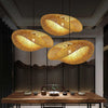 Ręcznie wykonana lampa bambusowa w naturalnym stylu