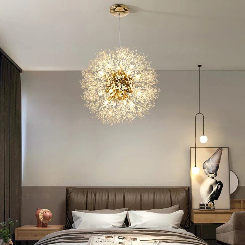 Ekskluzywny żyrandol z kryształami – elegancka lampa sufitowa do wyrafinowanych wnętrz