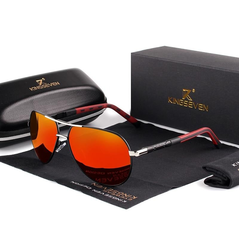 Polaryzacyjne okulary przeciwsłoneczne vintage z aluminium