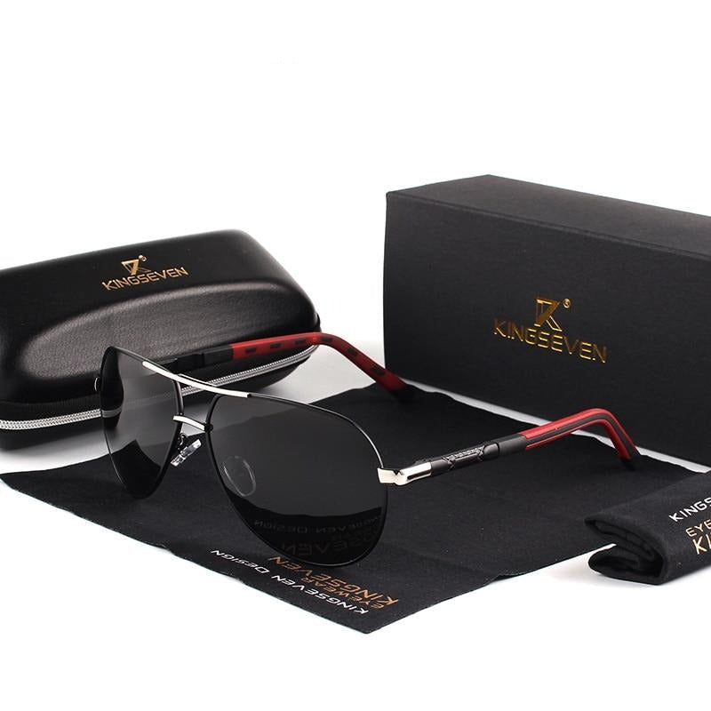 Polaryzacyjne okulary przeciwsłoneczne vintage z aluminium