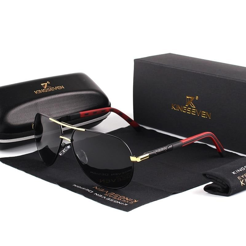Polaryzacyjne okulary przeciwsłoneczne vintage z aluminium