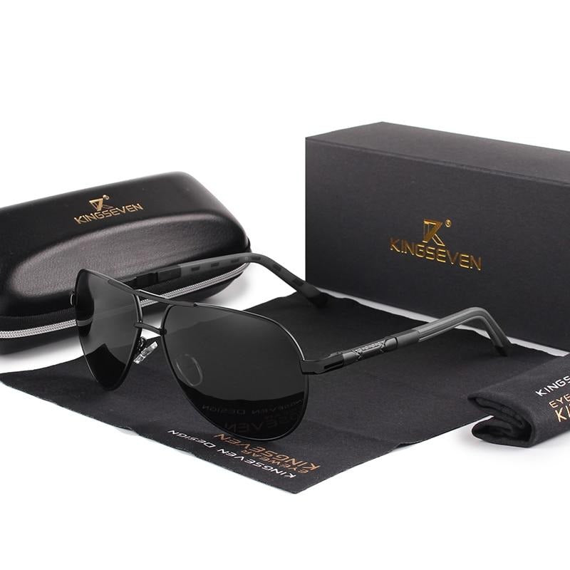 Polaryzacyjne okulary przeciwsłoneczne vintage z aluminium