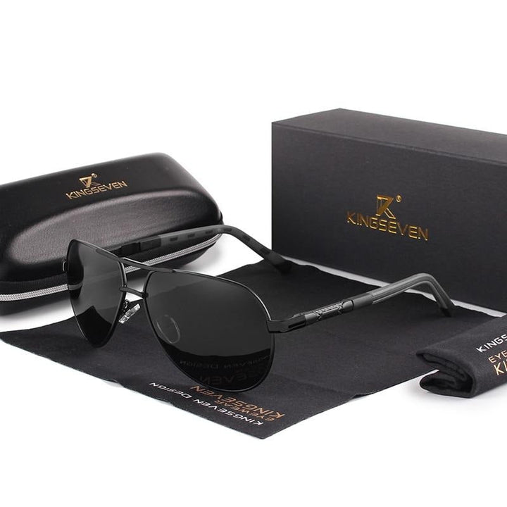 Polaryzacyjne okulary przeciwsłoneczne vintage z aluminium