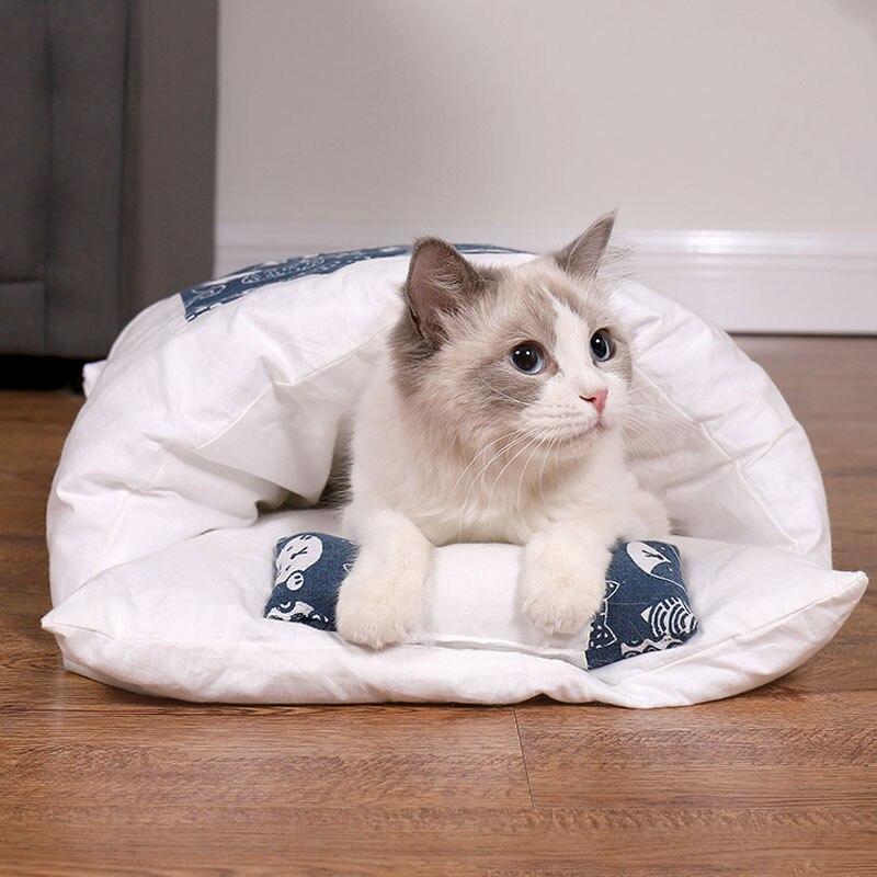 Zimowy śpiwór dla kotów – SnugKitty Frost Magic