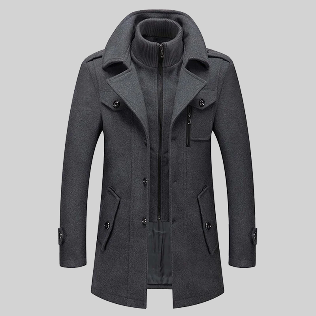 Męski płaszcz – Modny design z nowoczesnym urokiem