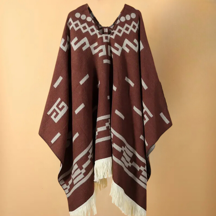 Ciepłe poncho męskie - Kael