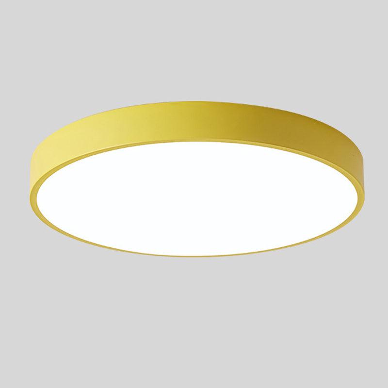 Okrągła lampa sufitowa Nordic Macaron z drewna