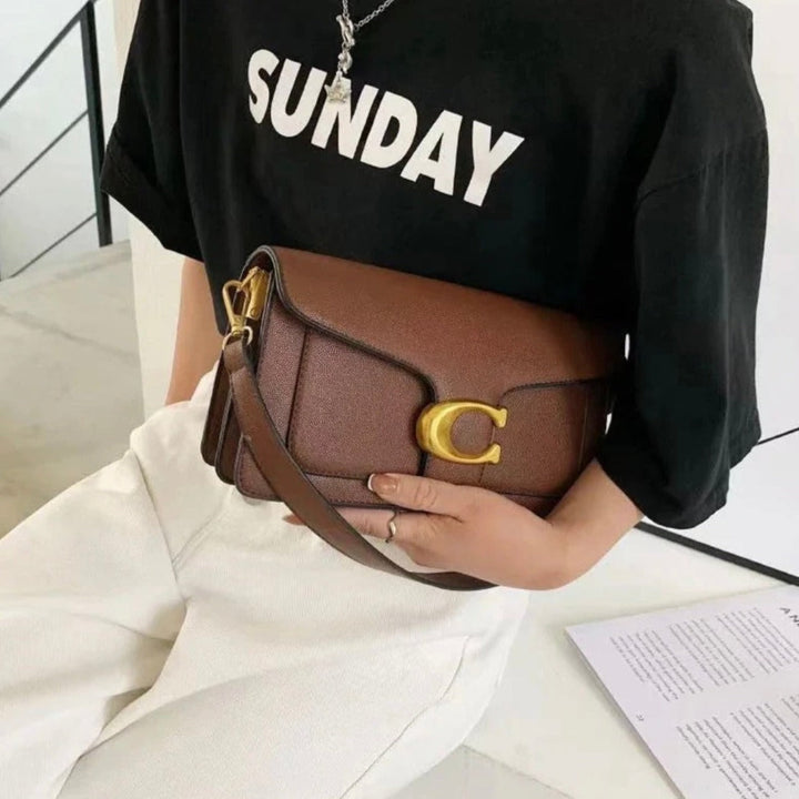 Coach Teller | Torebka na Ramię w Eleganckim Stylu dla Kobiet Brązowa | Vanero