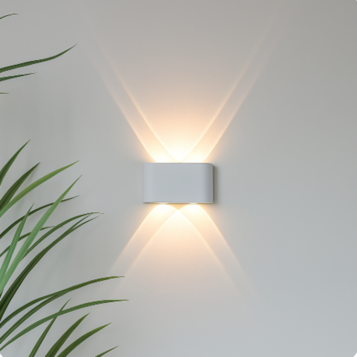 Nowoczesna lampa ścienna do wnętrz i na zewnątrz – minimalistyczny reflektor LED