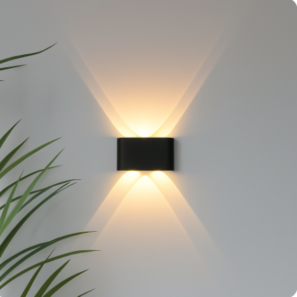 Nowoczesna lampa ścienna do wnętrz i na zewnątrz – minimalistyczny reflektor LED