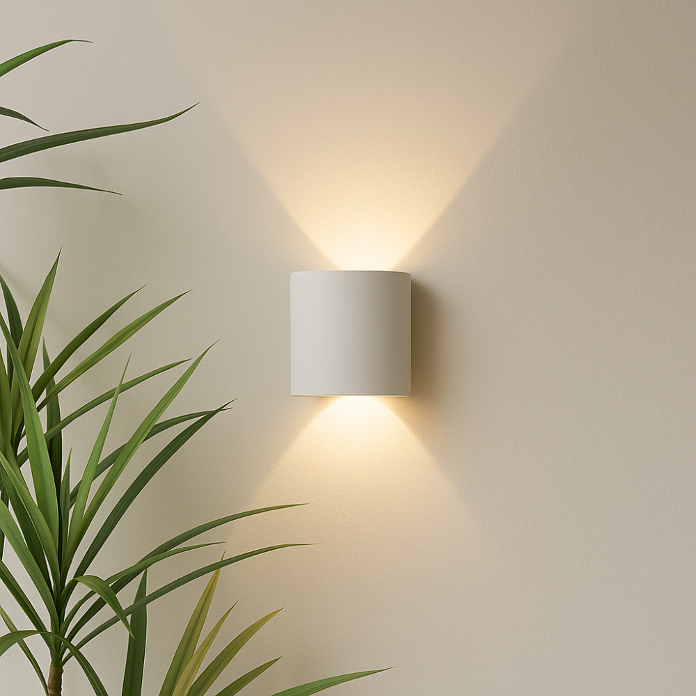 Nowoczesna lampa ścienna do wnętrz i na zewnątrz – minimalistyczny reflektor LED
