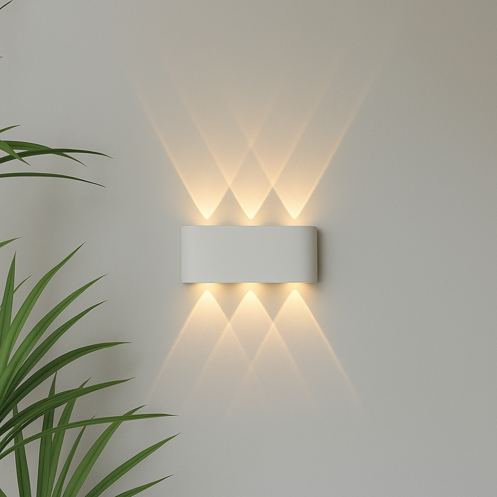 Nowoczesna lampa ścienna do wnętrz i na zewnątrz – minimalistyczny reflektor LED