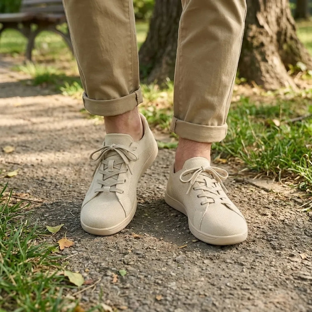 Uniseks sneakersy barefoot z szerokim przodem i oddychającą siatką