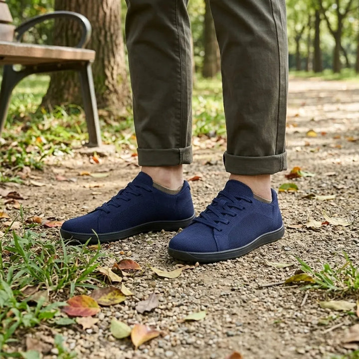 Uniseks sneakersy barefoot z szerokim przodem i oddychającą siatką