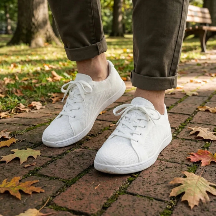 Uniseks sneakersy barefoot z szerokim przodem i oddychającą siatką