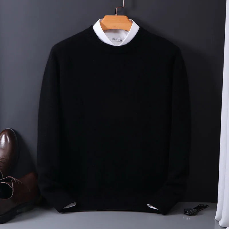 Faux fine wool sweter dla mężczyzn
