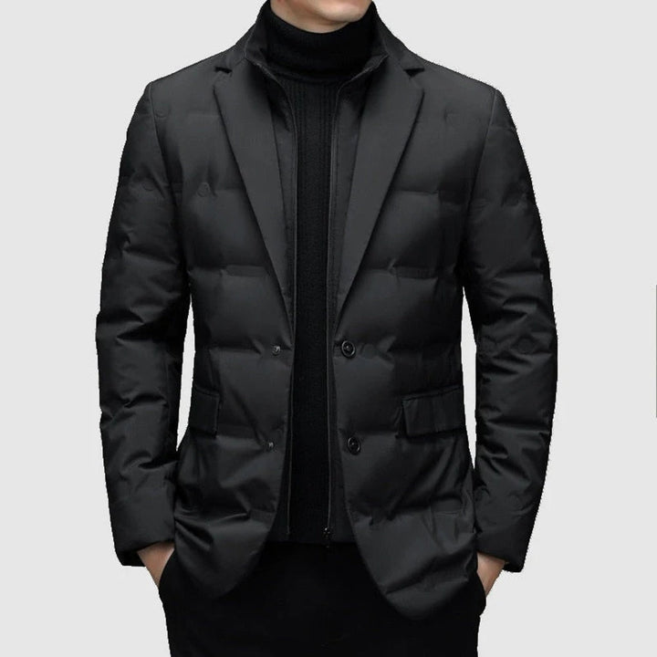 Męska Parka Kurtka Styl Warstwowa Gotowa na Zimę